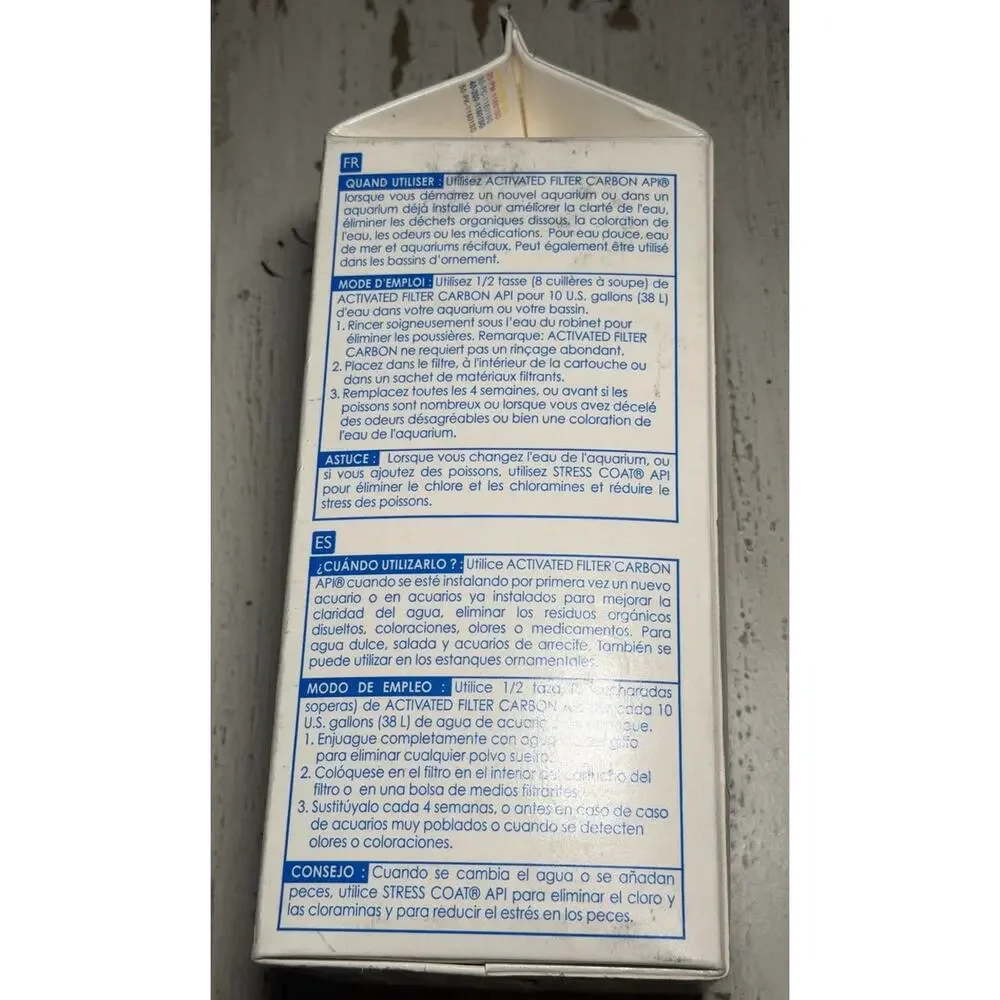 api activated filter carbon